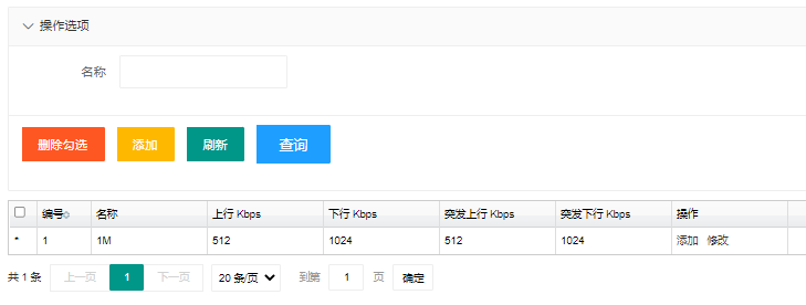 图 28 限速管理